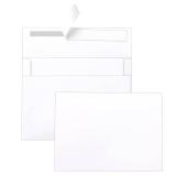 Silunkia White Blank Note Cards and Envelopes 5 x 7 Heavyweight Single Panel Cardstock and A7 Envelopes Printable Self Seal 20 Packs for Wedding Invitations, Birthday, Thank You Cards, Baby Shower