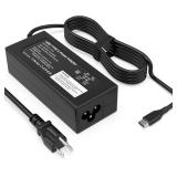 GKLSPL 65W USB C Laptop Charger Compatible with Dell Laptop and More USB Type C Power Adapter