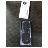 Heated Eye Mask, Cordless Warm Eye Compress for Dry Eyes Blepharitis, Light Blocking Heat Eye Mask for Men Women, 1000mAh Rechargeable Battery and Washable Cover (Black)