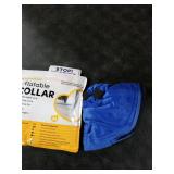 BENCMATE Inflatable Dog Cone Collar Alternative, Soft Dog Cone for Small Medium Large Dogs and Cats, Neck Recovery ECollar Donut Collar After Surgery (Medium, Blue)