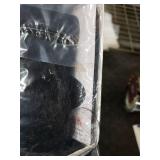 HUNIGIR Girls Black Wig kids Black Wig Short Wavy Middle Part Hair Heat Resistant Synthetic for Costume Cosplay Halloween