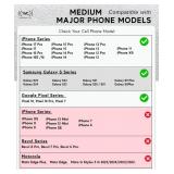 Wireless City Leather Phone Holster for iPhone 17/17 Pro 16/16 Pro 16e 15/15 Pro 14/14 Pro 13/13 Pro 12/12 Pro 11 XR, Belt Clip Pouch for Men & Women (Black Medium)