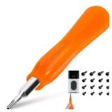Screwdriver for Doorbell Screwdriver Replacement with WiFi Password Reset and Battery Change, Fits for All Video Doorbell Models (Orange), CTYUKHS