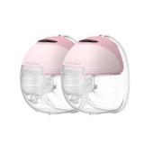 MomMed Wearable Breast Pump (Model S21) Double Electric Hands-Free Breast Pump, Leak-Proof Design, 3 Modes (Stimulation, Expression, Auto) & 12 Vacuum Levels, Portable and Quiet