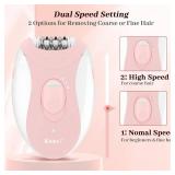 Epilator for Women, Smooth Glide for Women Face with 2 Speeds, Epilator Smooth Face Trimmer Device, Facial Hair Removal for Face Legs Arms Armpit Bikini