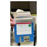 Tandy and TDK 3.5\" Floppy Disk Collection with Storage Case