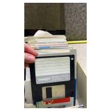 Tandy and TDK 3.5\" Floppy Disk Collection with Storage Case