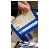 Tandy and TDK 3.5\" Floppy Disk Collection with Storage Case