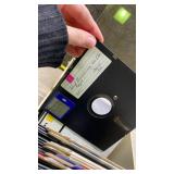 Tandy and TDK 3.5\" Floppy Disk Collection with Storage Case