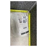 4 White Chenille Window Curtain Panel