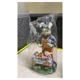 Easter Bunny Couple Decorative Figurine Set and Box