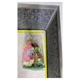 Easter Bunny Couple Decorative Figurine Set and Box