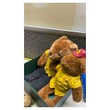 Mixed Lot of Plush Bears with Fireman Bear