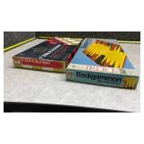 Milton Bradley Board Games Collection - Checkers and Backgammon Set