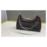 Brighton Leather Handbag with Croc Trim