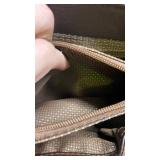 Brighton Leather Handbag with Croc Trim