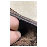 Brighton Leather Handbag with Croc Trim