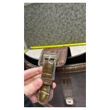 Brighton Leather Handbag with Croc Trim