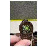 Brighton Leather Handbag with Croc Trim