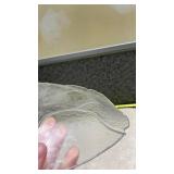 Clear Glass Leaf-Shaped Serving Platter