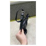 Nicole Black Leather Shoulder Bag