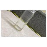 Ribbed Glass Water Pitcher with Pour Spout