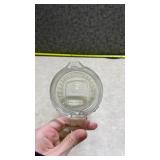 Ribbed Glass Water Pitcher with Pour Spout