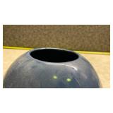 Blue Ceramic Globe Vase
