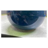 Blue Ceramic Globe Vase