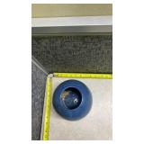 Blue Ceramic Globe Vase