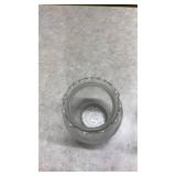 Clear Glass Hurricane Globes with Ruffled Rim