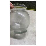 Clear Glass Hurricane Globes with Ruffled Rim