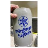 Wurzburger Burgerbrau Beer Steins Collection