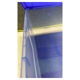 Blue Sterilite Storage Container(has little cracks)