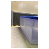 Rubbermaid Clear Storage Container with Blue Lid - 59qt