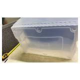 Rubbermaid Clear Storage Container with Blue Lid - 59qt