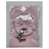 Inspirational Elephant Charm Bangle Bracelet - Retail: $12