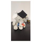 2025 Graduation Elephant Plush with Cap and Tassel - Retail: $10