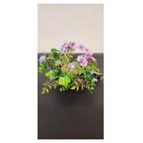 Purple Petunia and Ivy Easter Nest Centerpiece - Retail: $10
