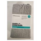 Room Essentials King Size Pillowcases - Gray - Retail: $12