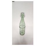 Decorative Glass Swing Top Bottle (Green) - Retail: $10