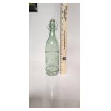 Decorative Glass Swing Top Bottle (Green) - Retail: $10
