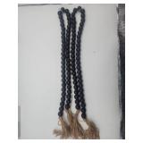 Decorative Black Wooden Beads 2pk  - Retail: $10