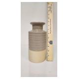 Two-Tone Ceramic Ribbed Vase - Retail: $15
