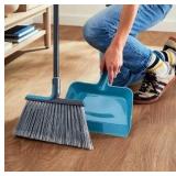 Angle Broom With Dustpan 13\" Sweeping Range  - Retail: $15