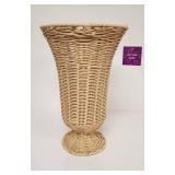 Natural Rattan Woven Floor Vase - Retail: $20