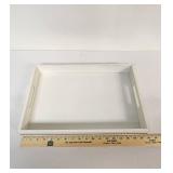 White Wooden Tray  - Retail: $12