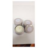 Sea Salt & Amber Scented Candles Set 4PCS  - Retail: $12