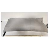 Quilted White and Gray Body Pillow  - Retail: $15