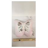 Pink Butterfly Sequin Decorative Pillow - Retail: $15